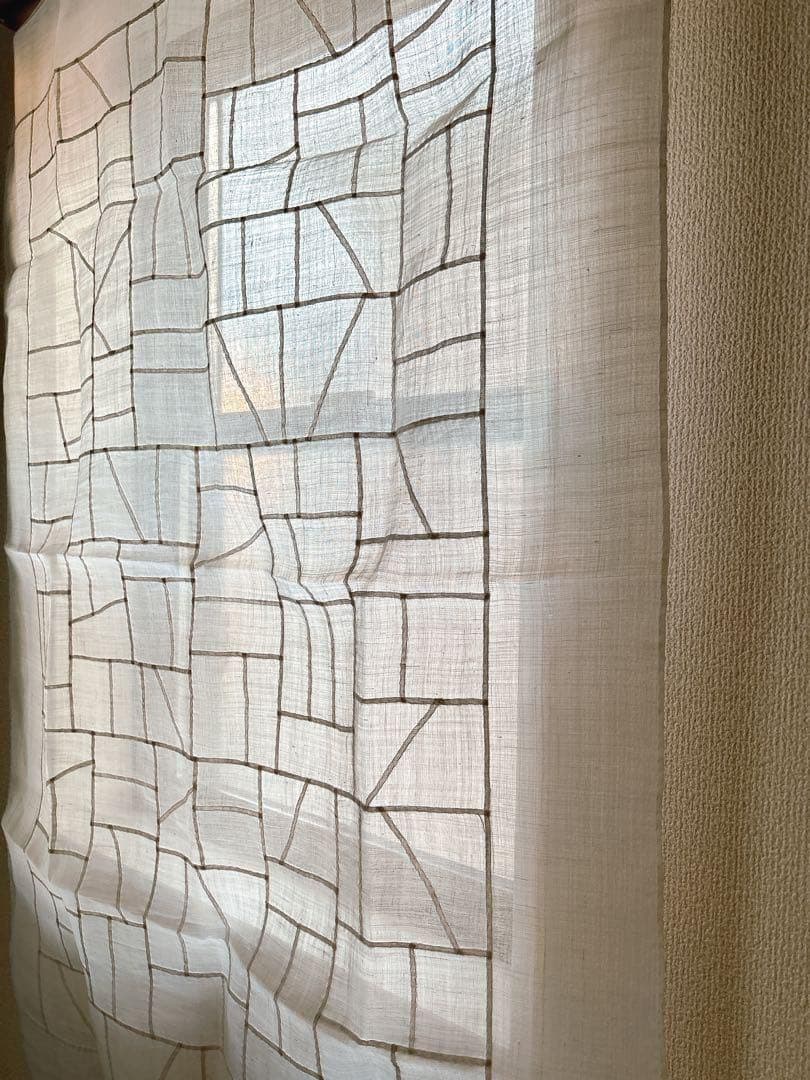 【最終価格✨】手縫い　ポジャギ　120×80 カフェカーテン　カーテン　暖簾