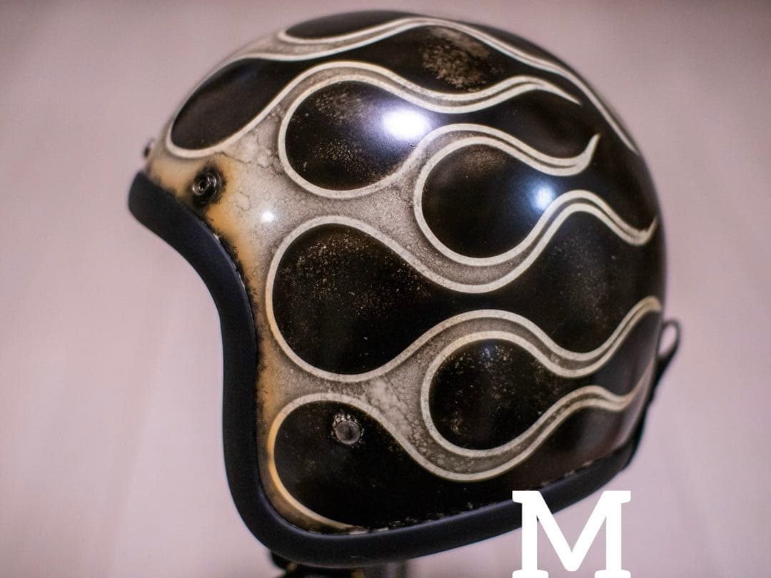 M 極小帽体　500tx スモールジェット　黒エイジングアイボリーフレア