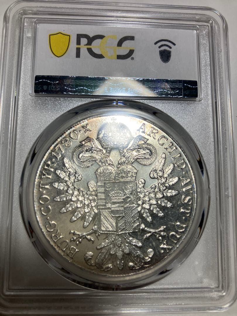 1780年 オーストリア モダンリストライク PCGS MS63