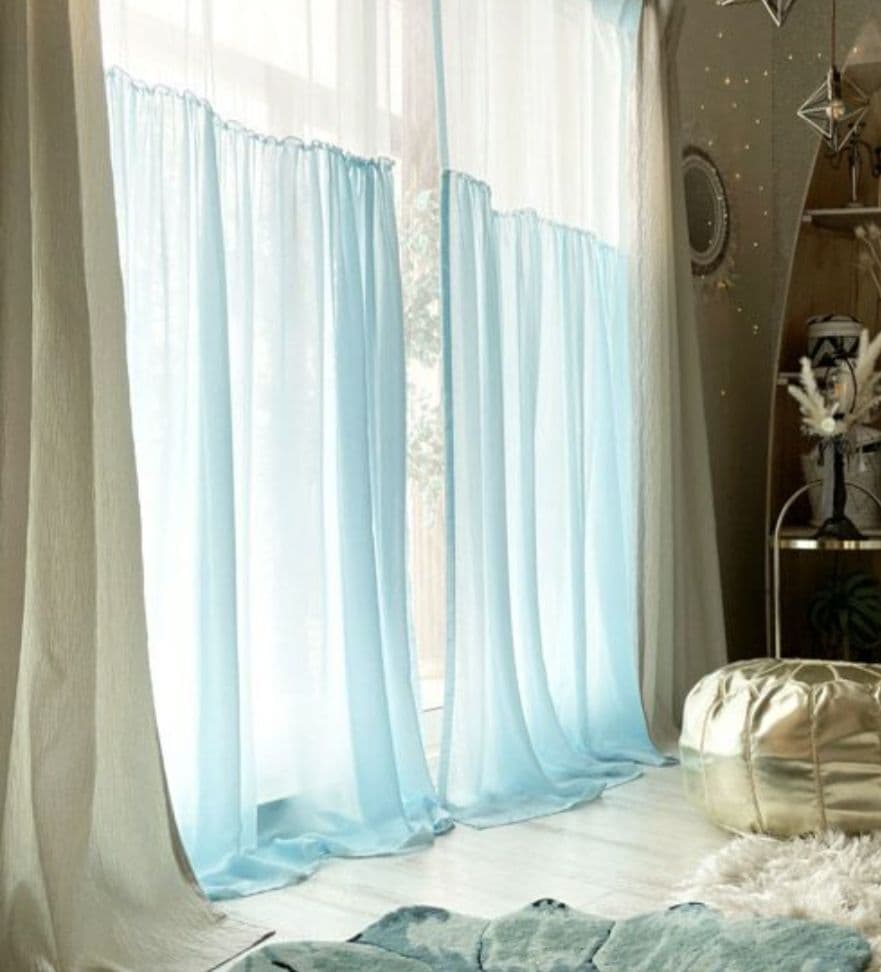 レースカーテン　フリル　姫系　2枚1組