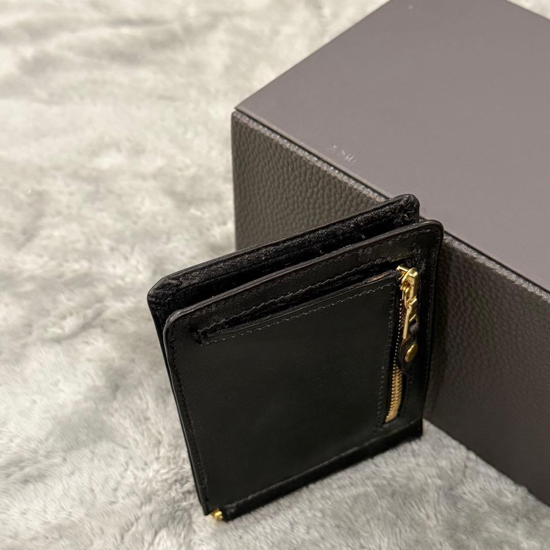 ⭐️未使用品⭐️　グレンロイヤル　マネークリップ　二つ折り財布　ブラック　レザー