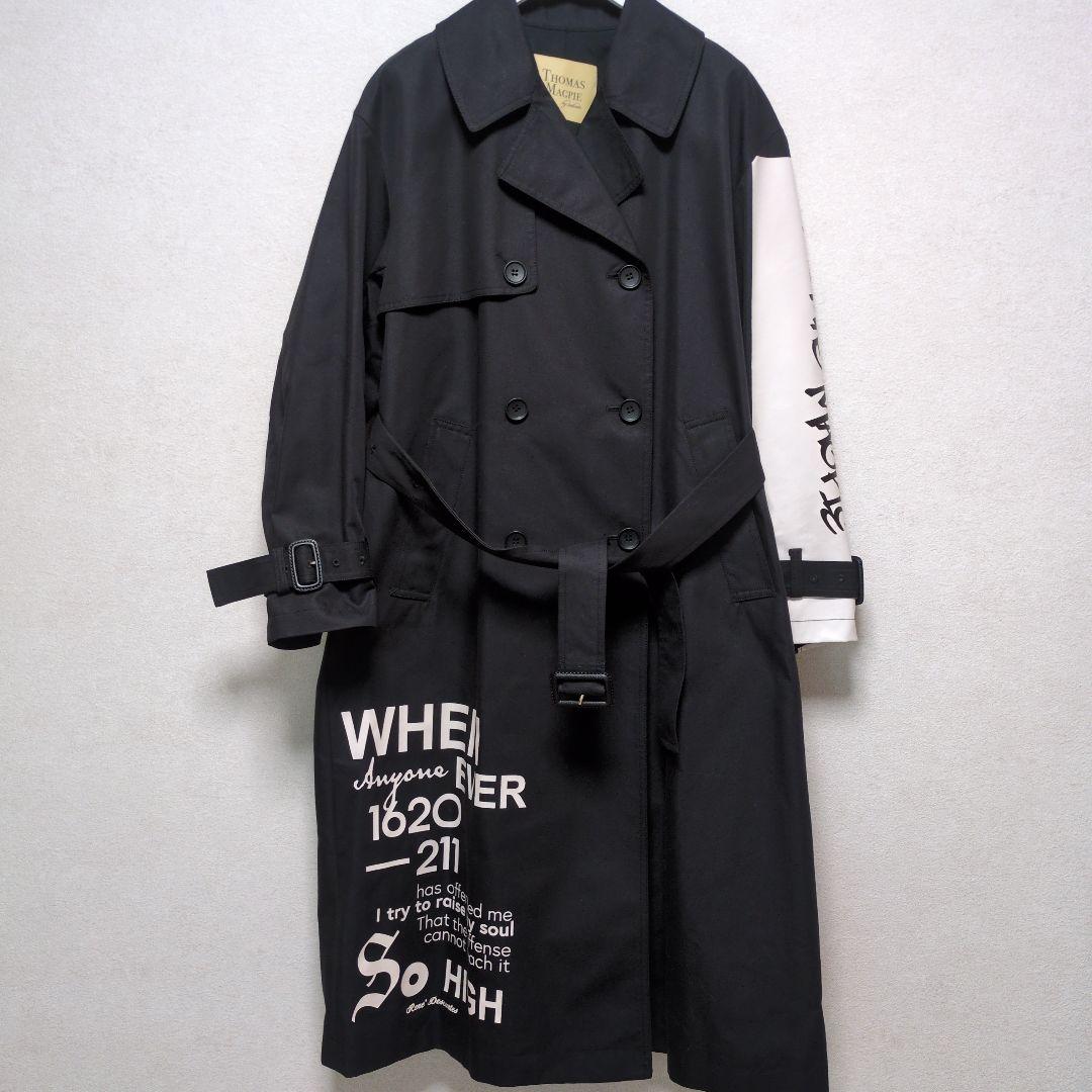 未使用☆トーマスマグパイ THOMAS MAGPIE ブラック トレンチコート