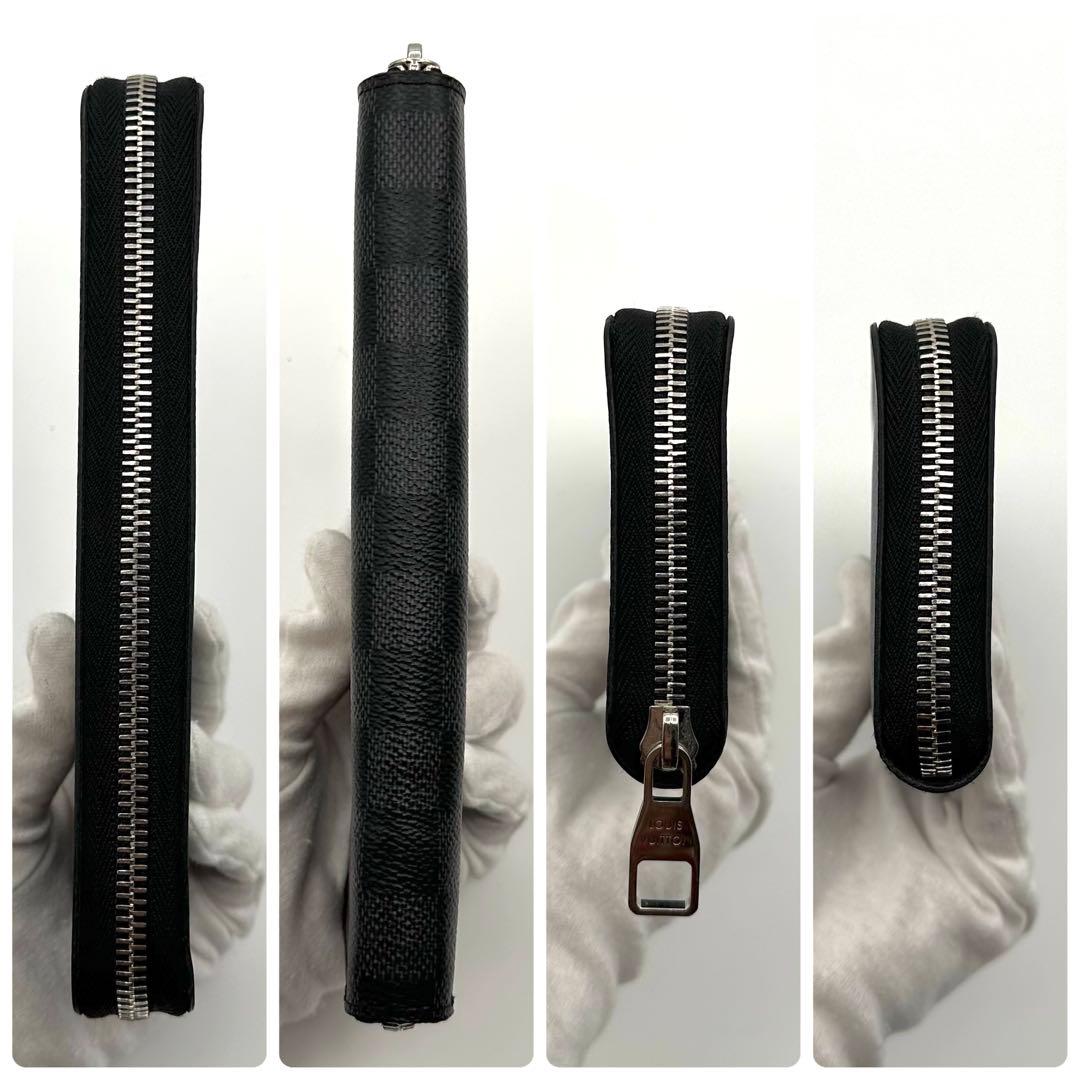 【極美品】ルイヴィトン ダミエグラフィット ジッピー ヴェルティカル 長財布