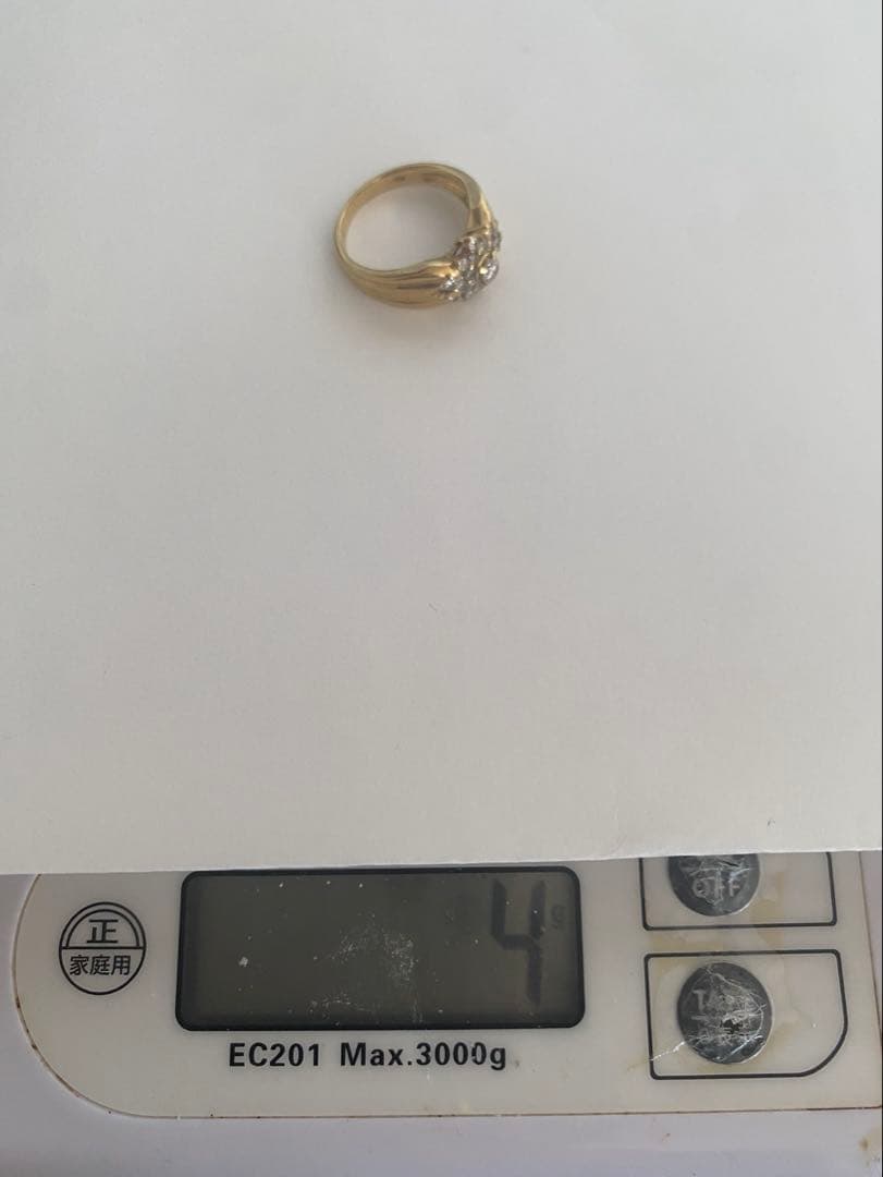 K10ゴールド ダイヤモンドリング