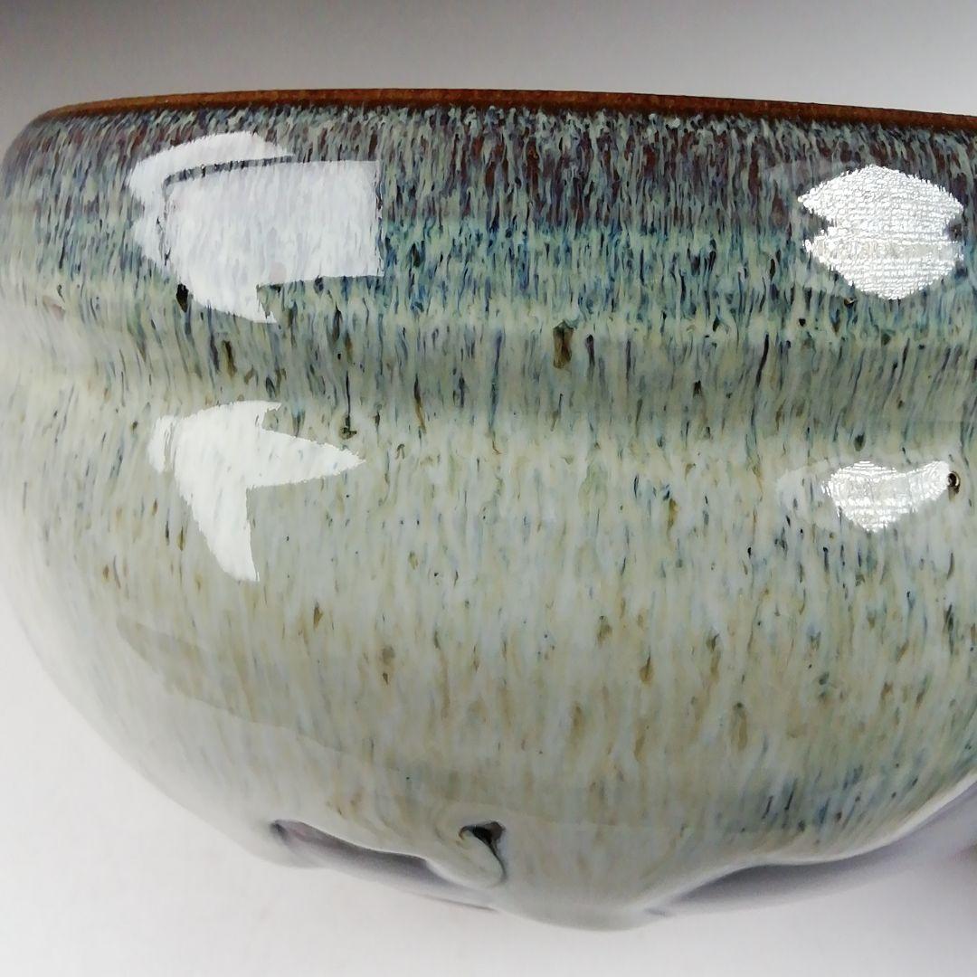 Ｗ３８　建水　『曜変　建水』『味舌隆司 造』　共箱　茶道具