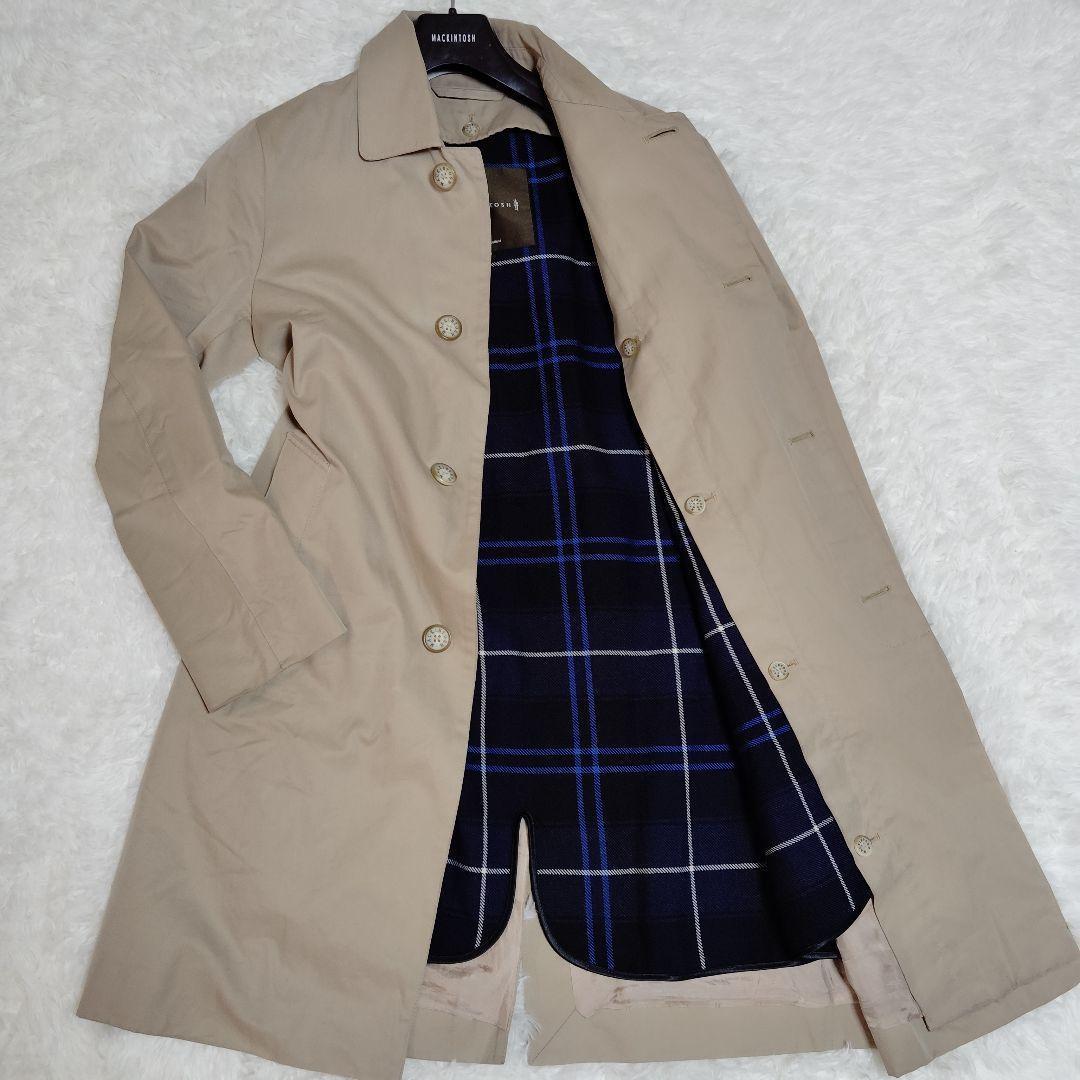 美品 マッキントッシュ ダンケルド ステンカラー ライナー ベージュ 36 M