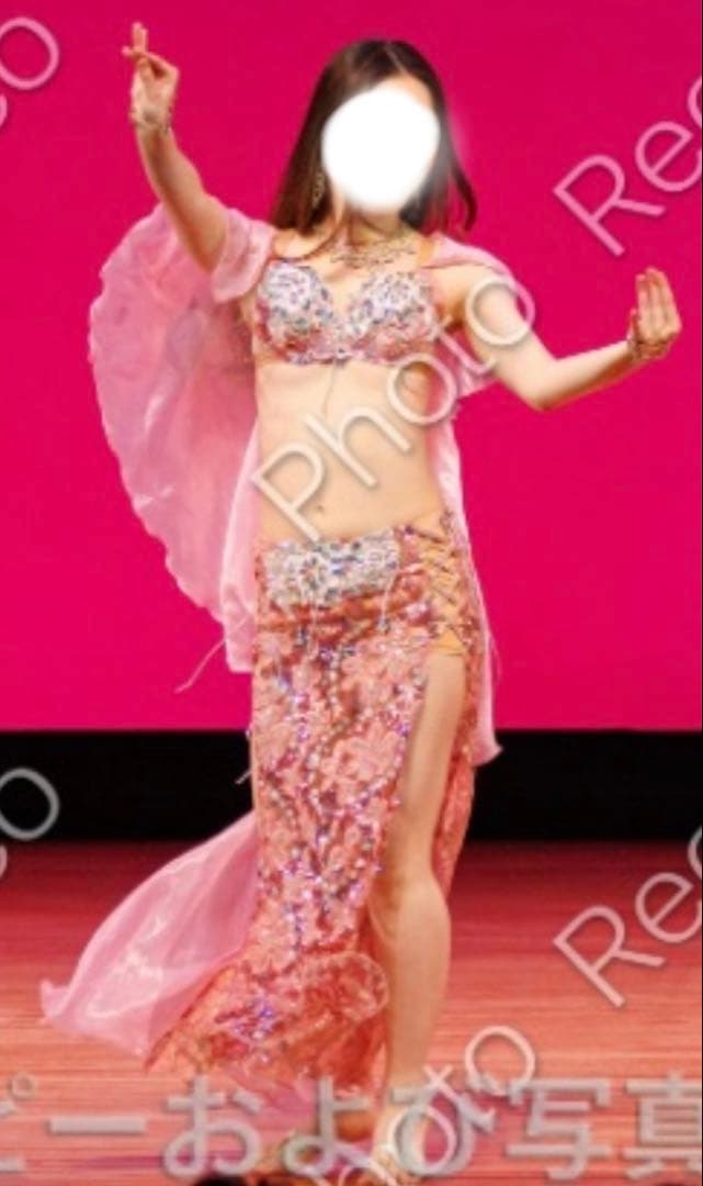 妖精ピンク色ベリーダンス衣装