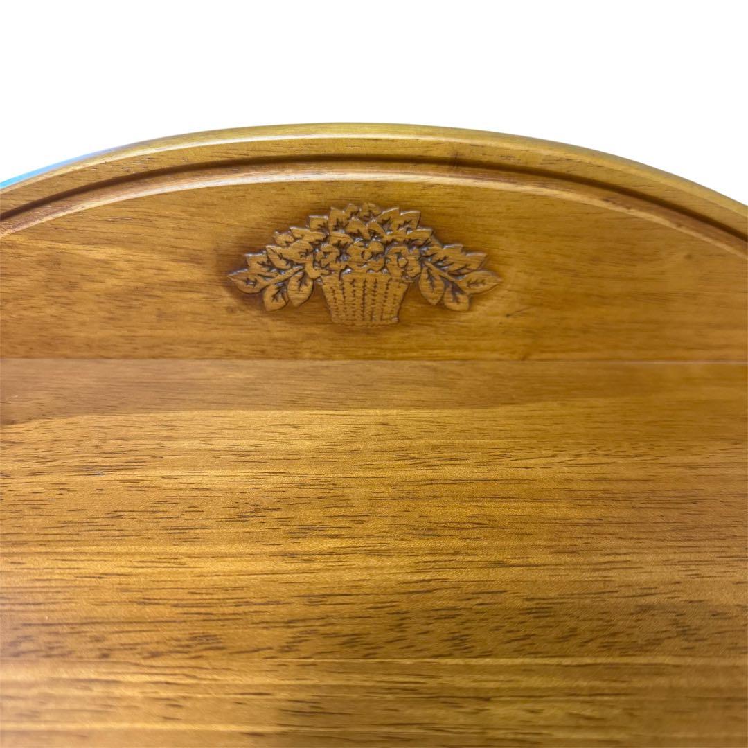 【美品】Karimoku カリモク 家具 木製 電話台 キャビネット FAX台