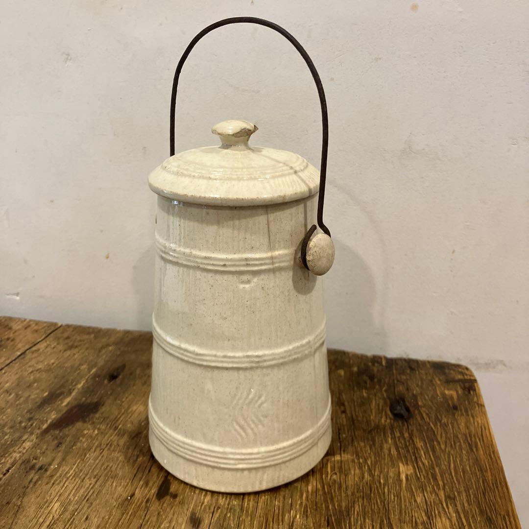 フランス アンティーク 陶器ポット 花瓶