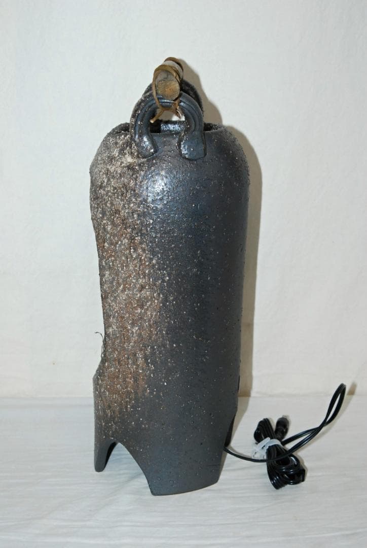 (有) ヤマタツ陶業 信楽焼 陶器 へちもん 手桶あかり 屋内灯 ライト 照明