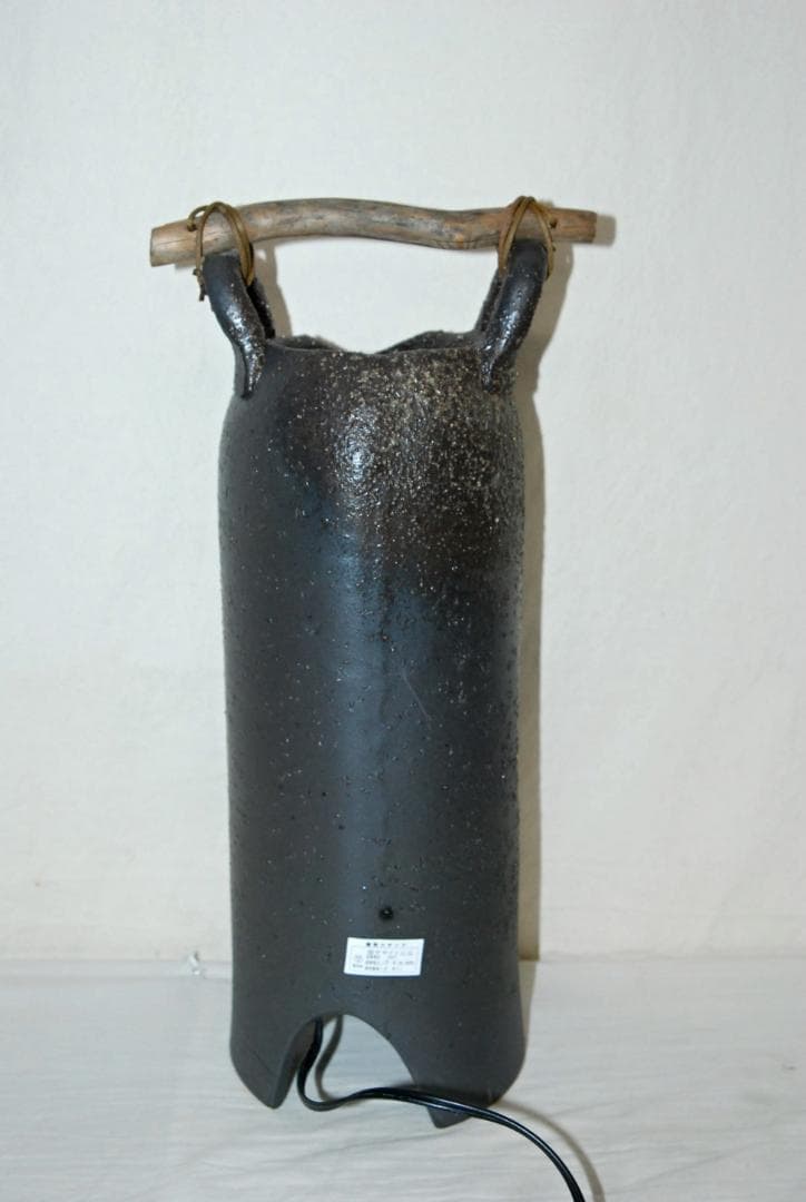 (有) ヤマタツ陶業 信楽焼 陶器 へちもん 手桶あかり 屋内灯 ライト 照明