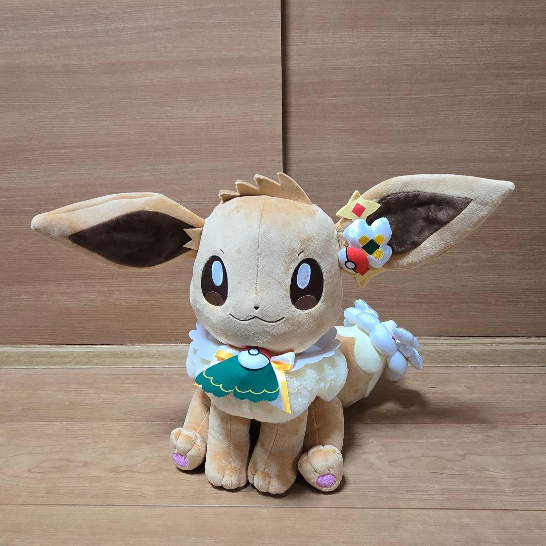 【新品】ポケパーク カントー ぬいぐるみ イーブイ 特大 カーニバル衣装