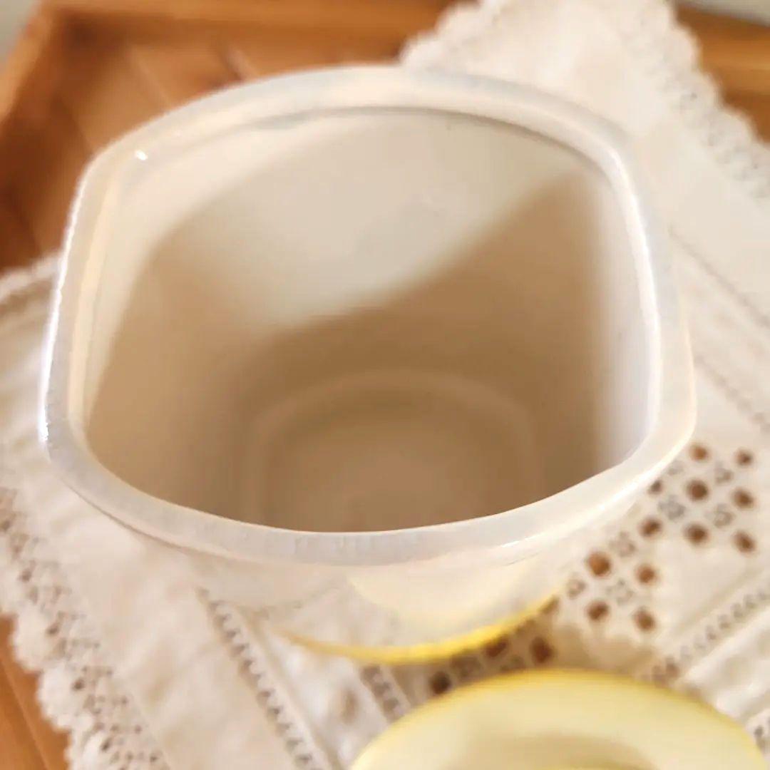 フランス　陶器キャニスター 　3個セット　 イエロー　お花柄