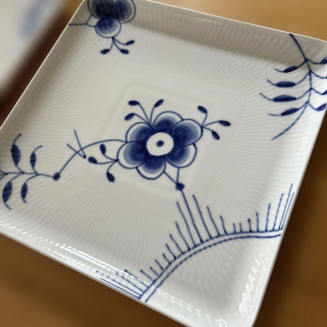 【EriHana】新品＊ロイヤルコペンハーゲンブルーフルーテッド スクエア