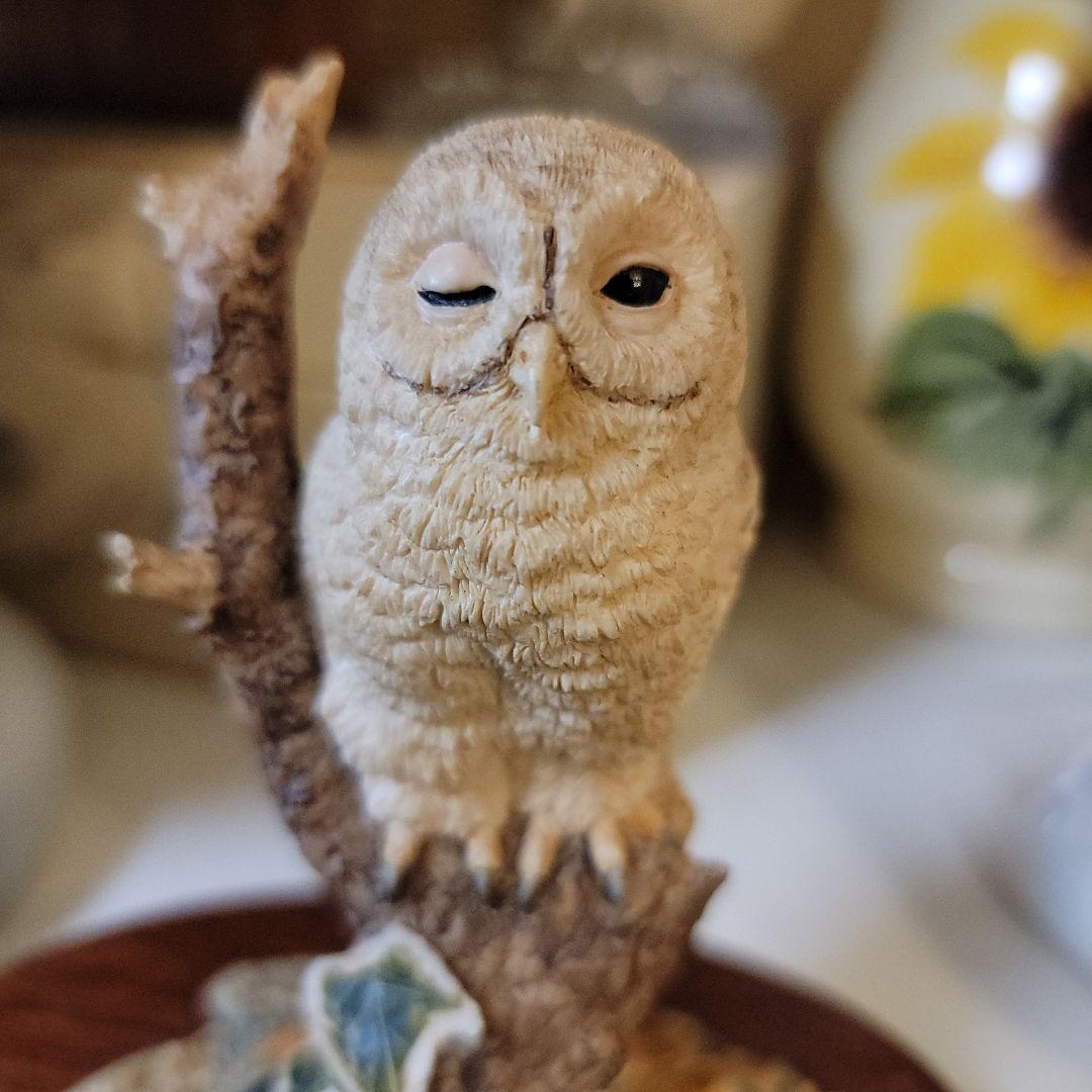 ご契約済みです！　　90'sヴィンテージ英国　ボーダーファインアーツ製フクロウ