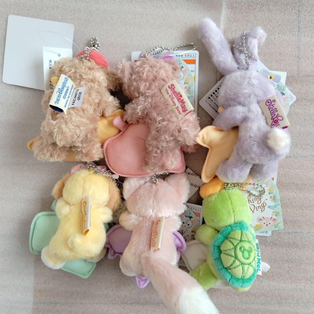 ディズニー　ダッフィー　ウィッシングウィングス　ぬいぐるみチャーム　6個