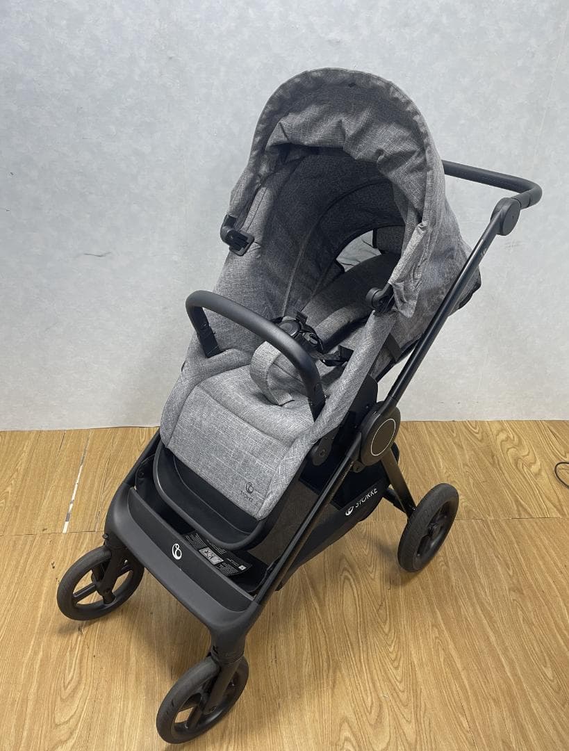 Y♢897 STOKKE ベビーカー BEAT　ブラックメラーンジ 折りたたみ可