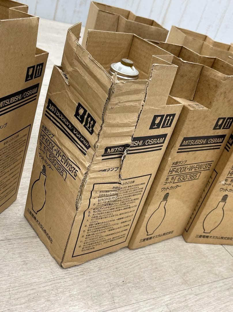 保管品 三菱 水銀ランプ HF400X ワットカッター 12個 まとめて 蛍光灯