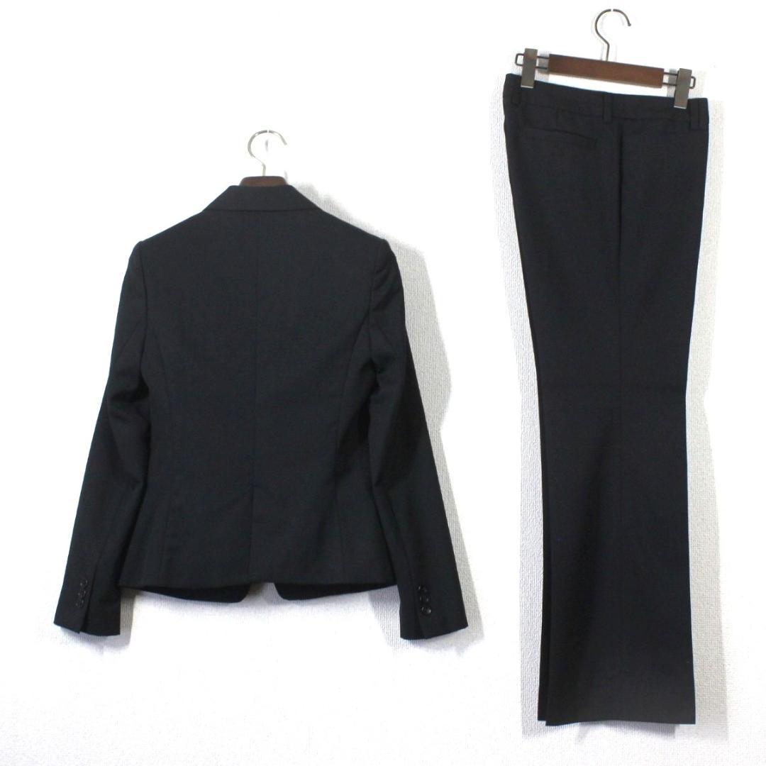 洋服の青山 エヌライン パンツスーツ 上7 下11 未使用に近い 02 新品同様