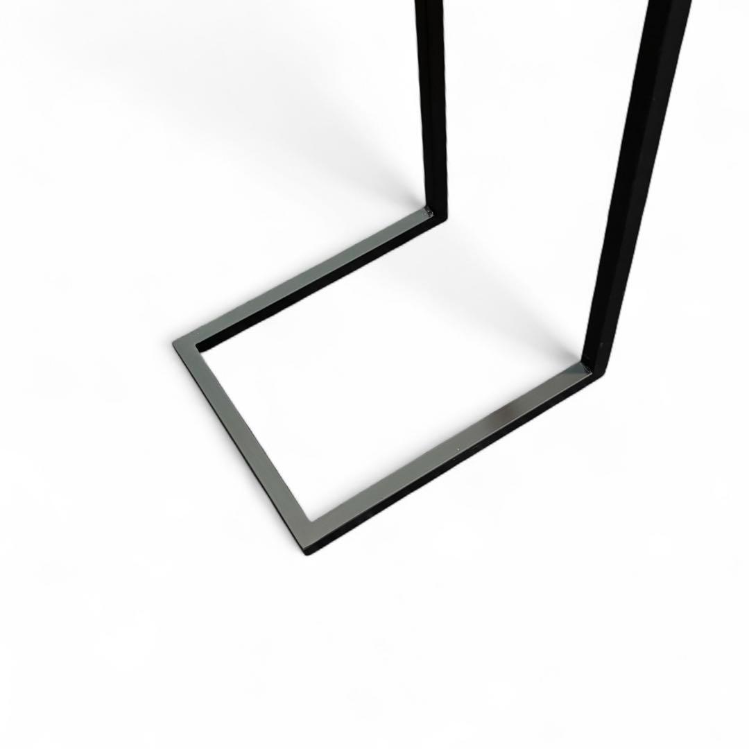 ミニテーブル サイドテーブル デスク リバー レジン 一枚板 アイアン 北欧