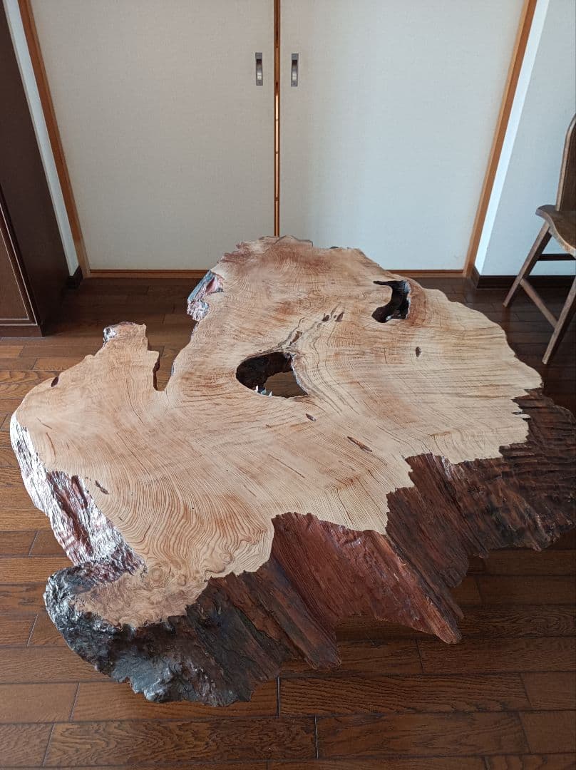 屋久杉　一枚板　ローテーブル
