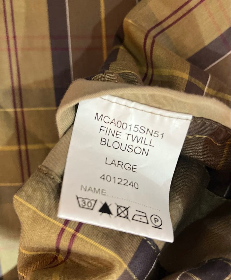 あ*ー様 美品　Barbour バブアー　スイングトップ　ハリントンジャケット