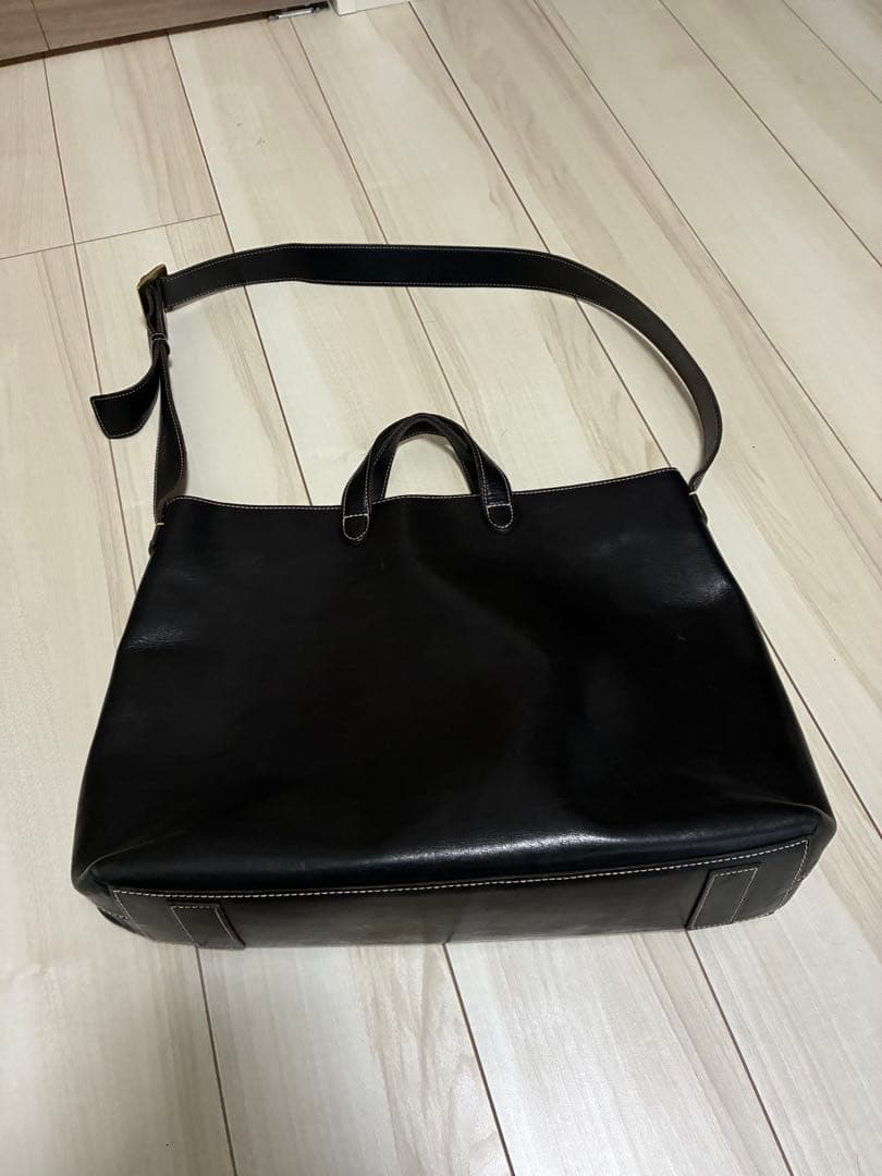 土屋鞄 黒 ディアリオ 2WAY トートバッグ ショルダーバッグ