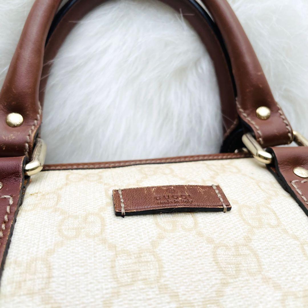 専用꧁美 品꧂ GUCCI グッチ ミニボストン GGスプリーム ハンドバッグ