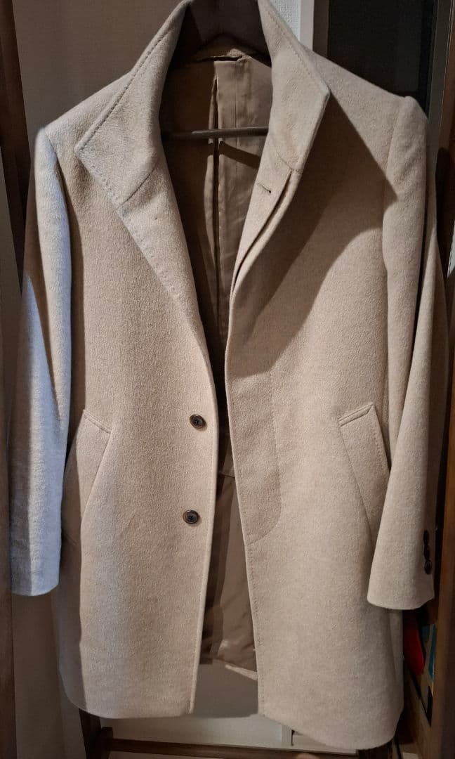 未使用に近い　COMME CA MEN コムサメン　アンゴラ　コート　Sサイズ