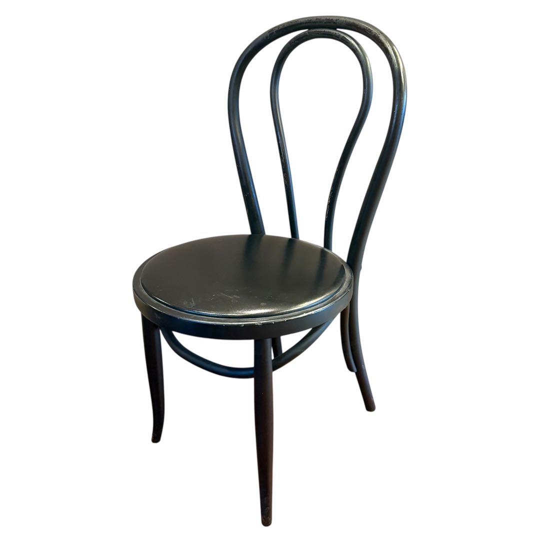 秋田木工 ベントウッドチェア ブラック ビンテージ チェア 椅子 木製 ①