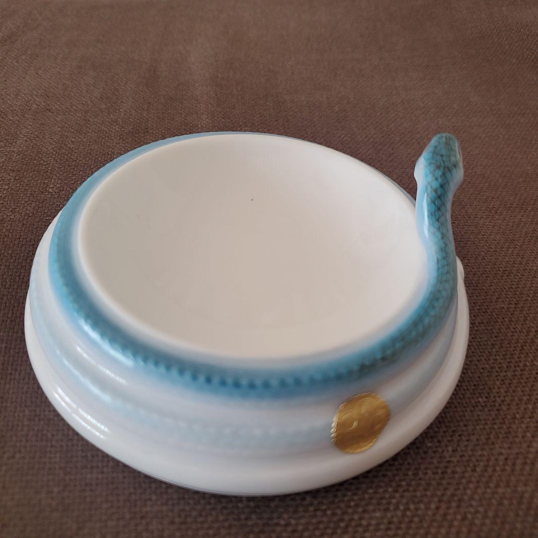 大倉陶園　トレイ　小物入れ　へび　蛇　オークラ　OKURA CHINA 陶器