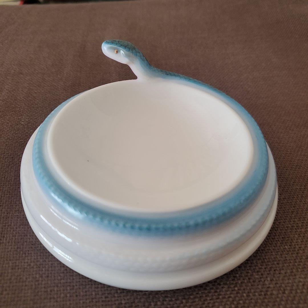 大倉陶園　トレイ　小物入れ　へび　蛇　オークラ　OKURA CHINA 陶器