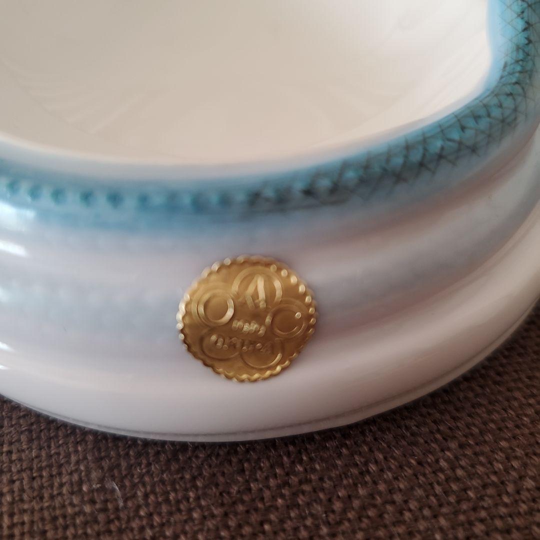 大倉陶園　トレイ　小物入れ　へび　蛇　オークラ　OKURA CHINA 陶器