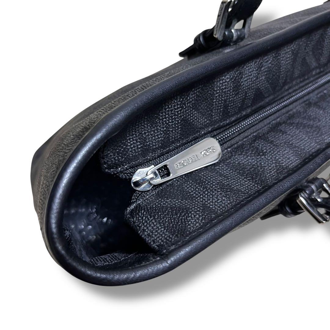 未使用級 マイケルコース トートバッグ 肩掛け 大容量 A4◎ MKシグネチャー