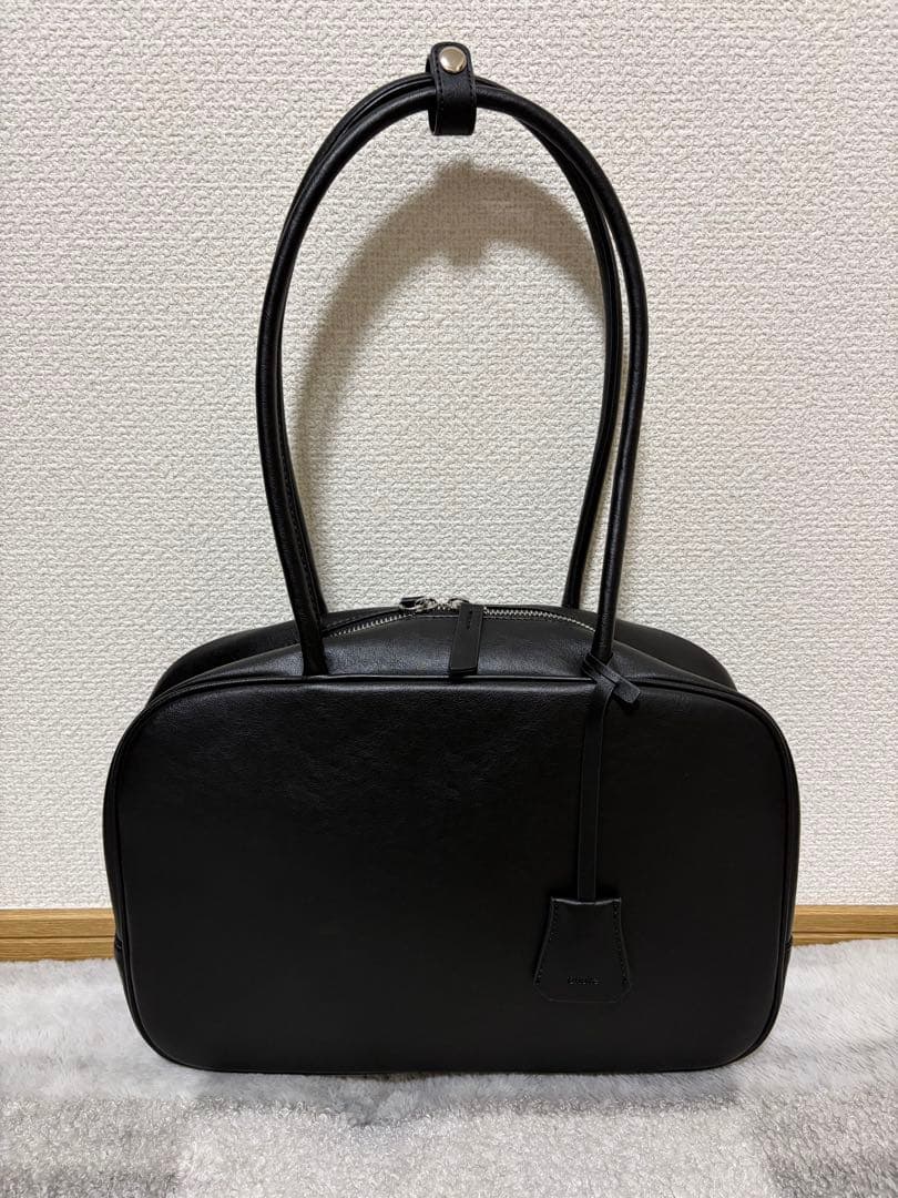 【美品】anuke Ecoleather Boston Bag ブラック