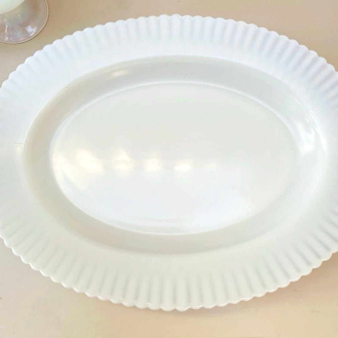 カメイガラス　ほたる花　マクベスエバンス　ペタルウェア　オーバルプラッター