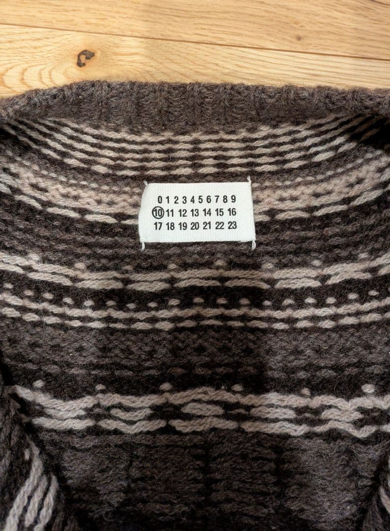 マルジェラ ノルディックニットカーディガン 2007AW 本人期 ここのえタグ