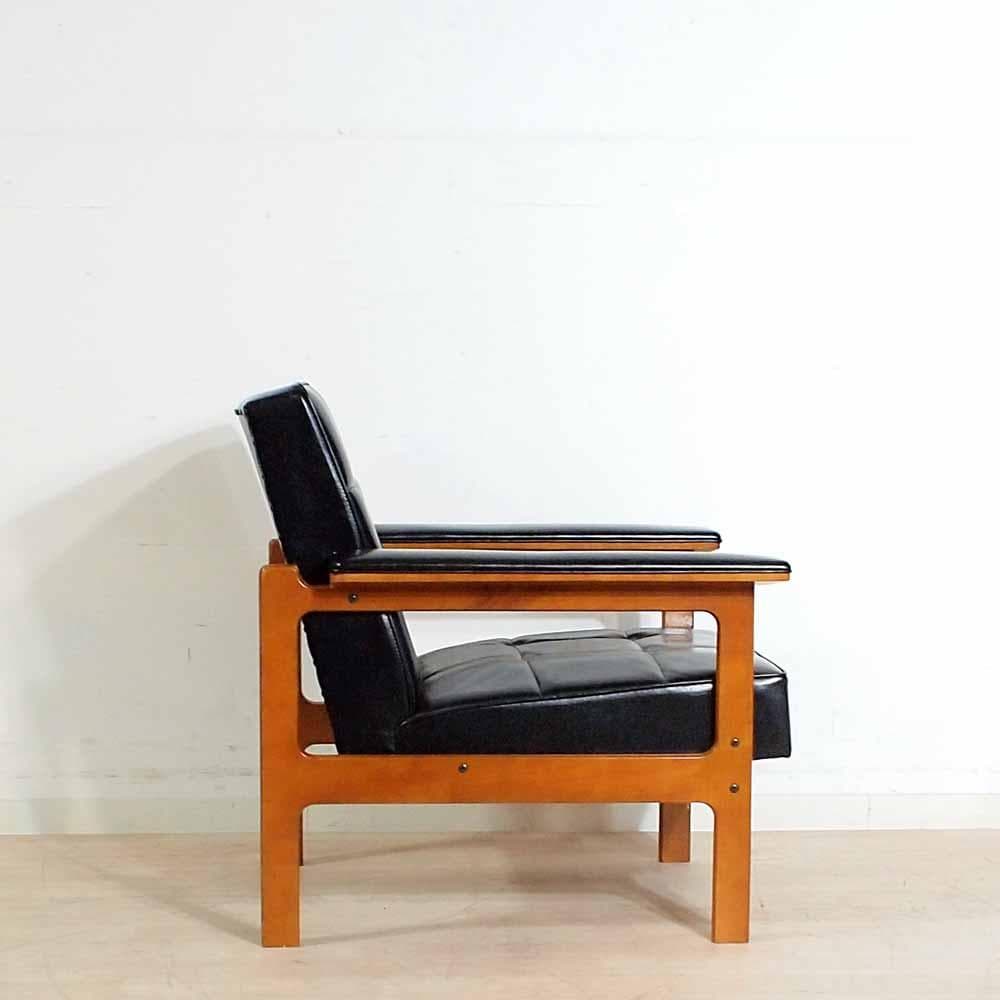 オールドカリモク シングルソファ A ワイドアーム Kチェア ZR24349