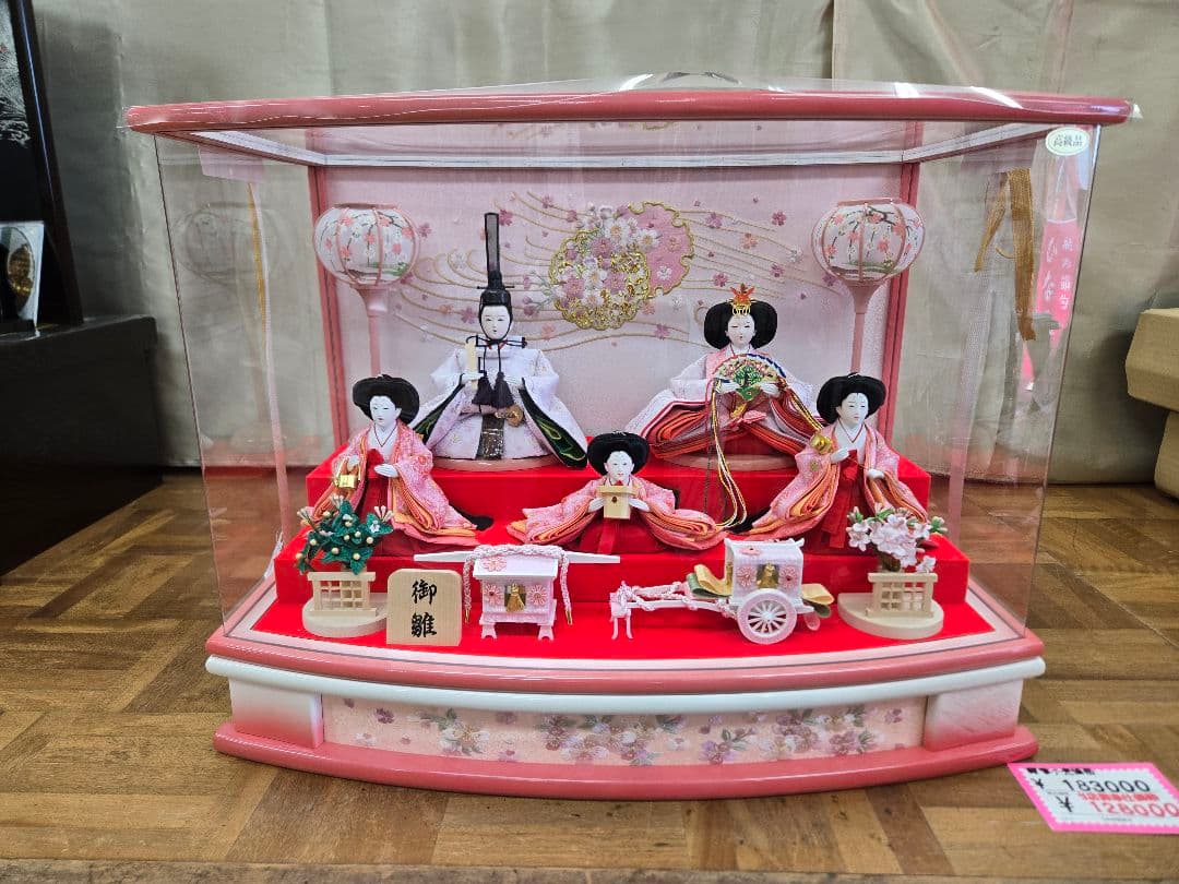 【一点限り】雛人形　ケース飾り　K13