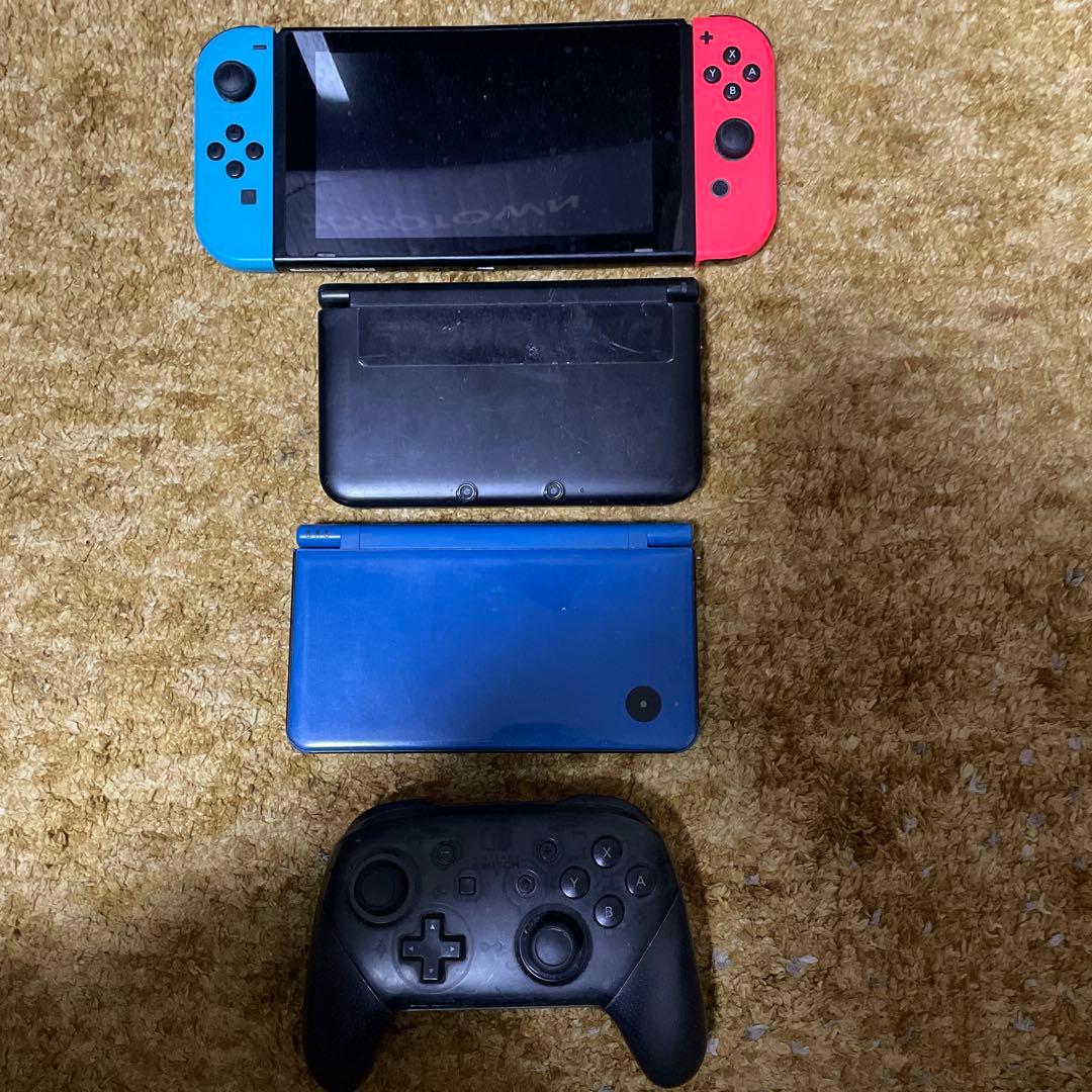 Nintendo Switch 本体 青/赤 + 3DS 黒/青等色々詰め合わせ