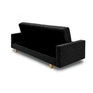 ソファベッド 3人掛け BK ブラック