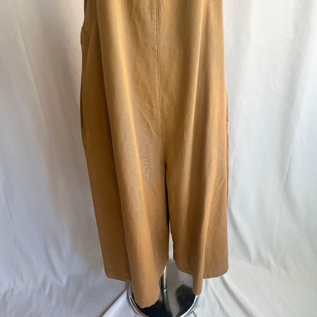 SARAHWEAR キャメル　オーバーオール　コットン　無地