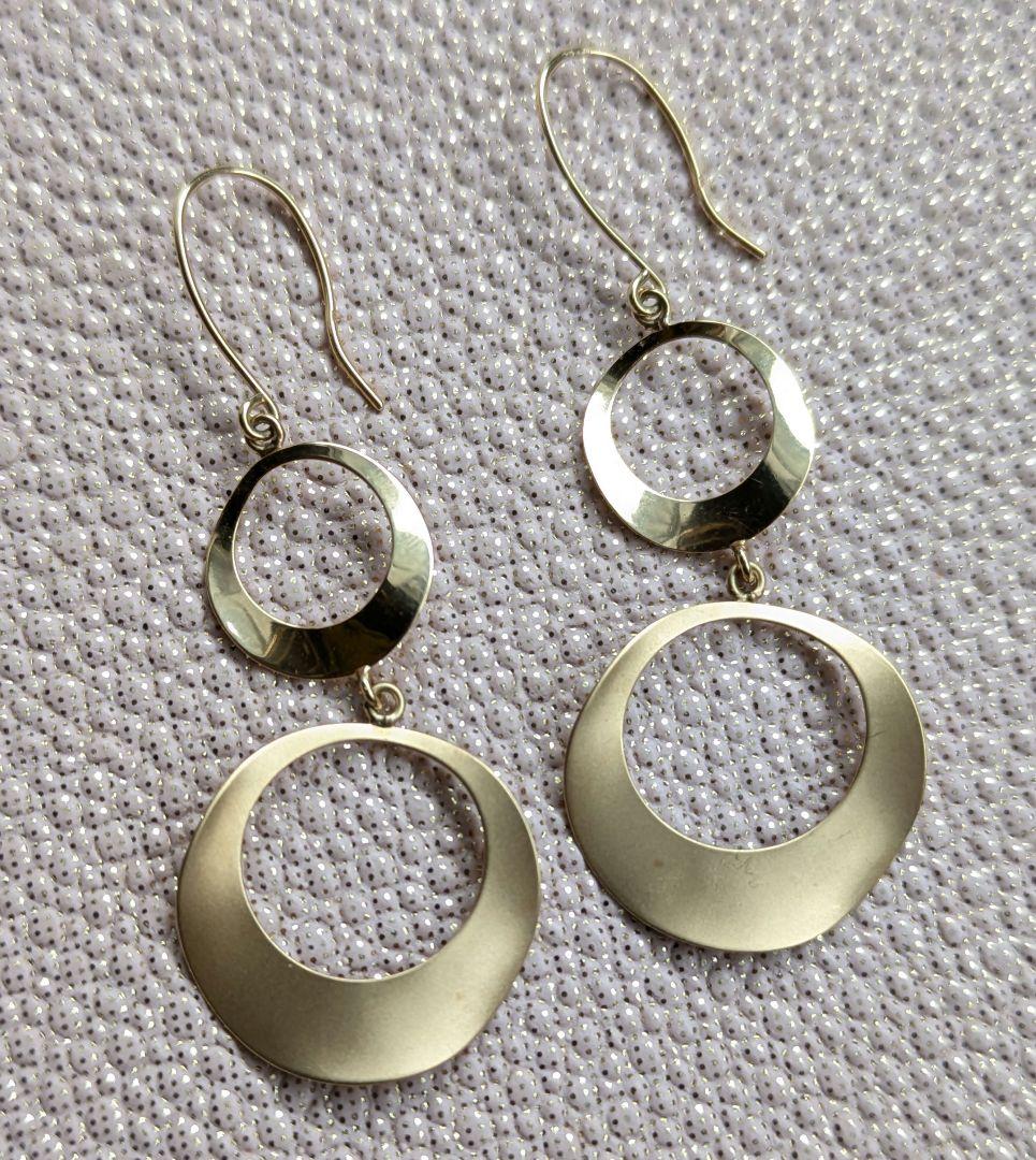 K18PG ピアス　フックタイプ