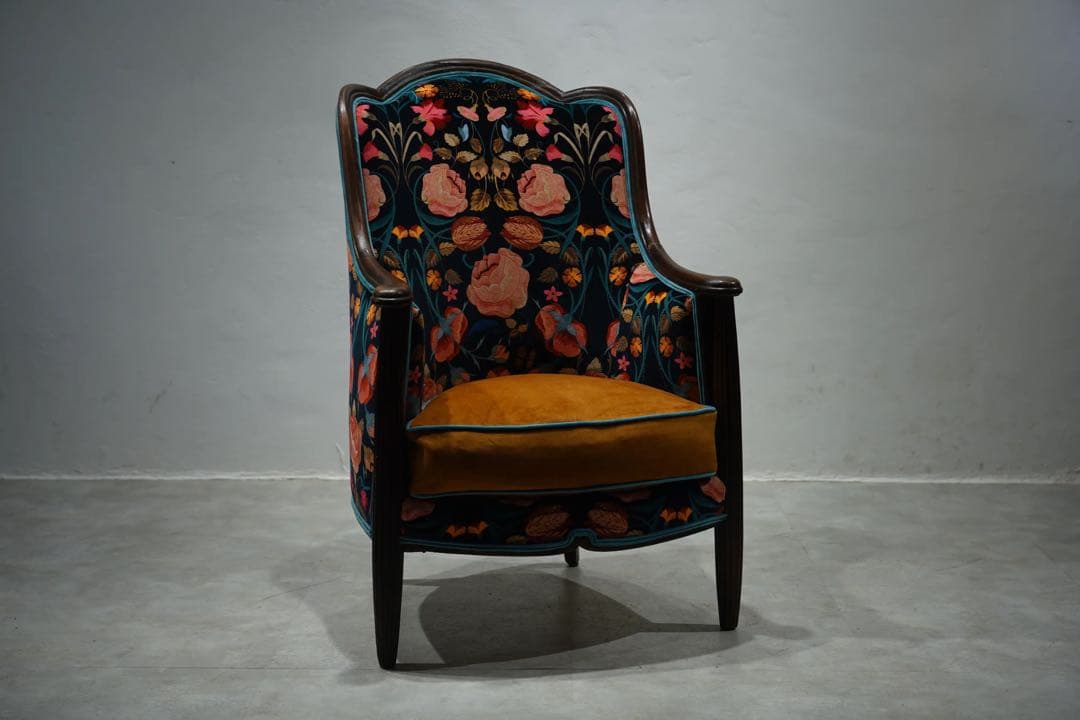 アールデコ様式　ソファ　フランス　アンティーク　1人掛椅子　チェア