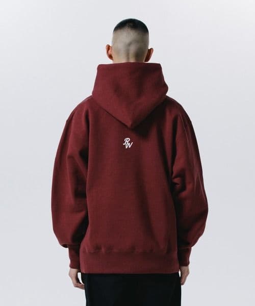 ロットワイラー　BLACK DOGS バーガンディ プルオーバーパーカー