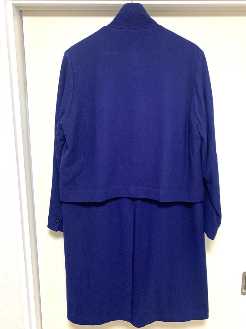 ETHOSENS / フェイクレイヤードフラノコート [E215-501]