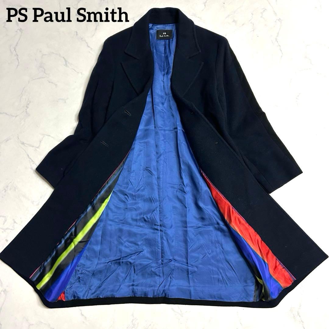 美品 ポールスミス カシミヤウール チェスターコート 40