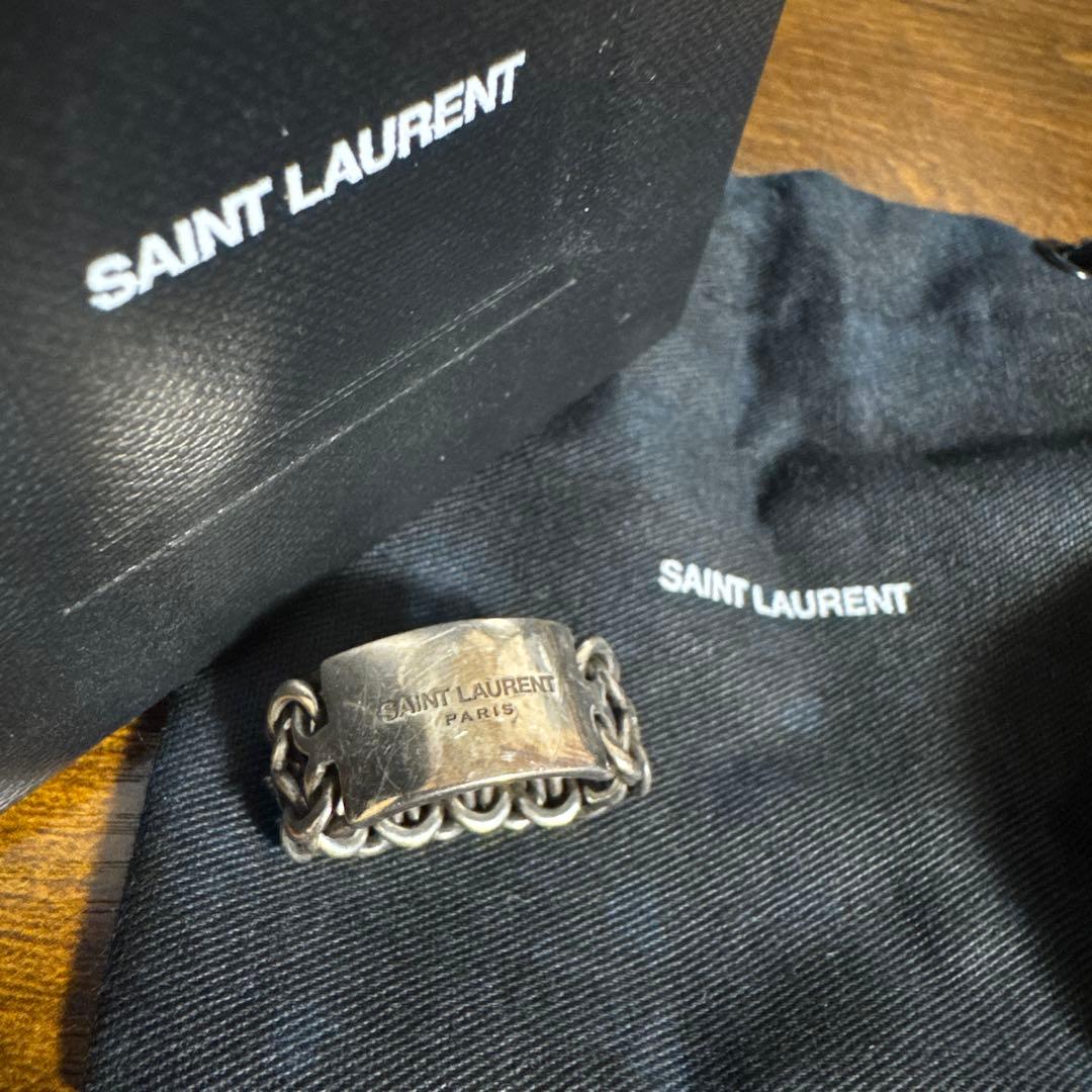 SAINT LAURENT チェーンリング シルバー