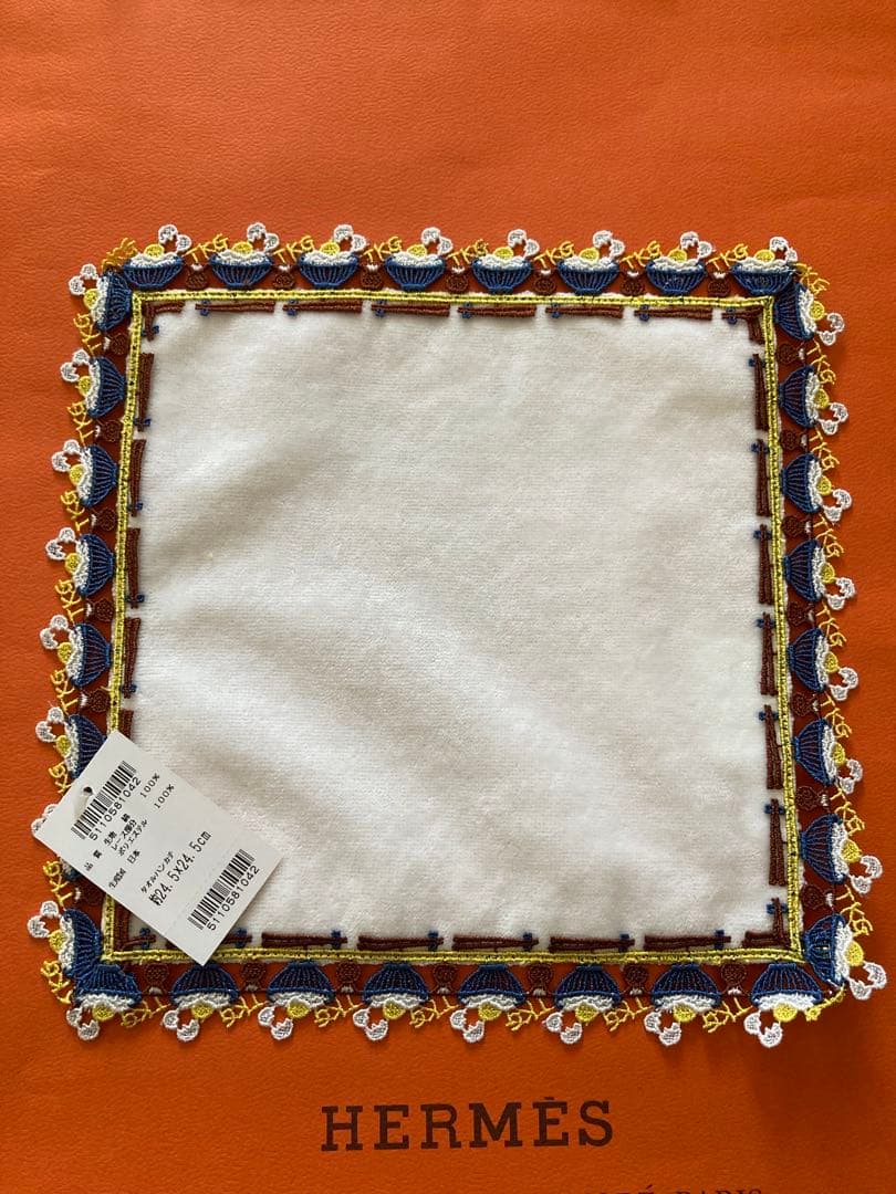 【新品未使用】近沢レース　タオルハンカチ5枚セット!