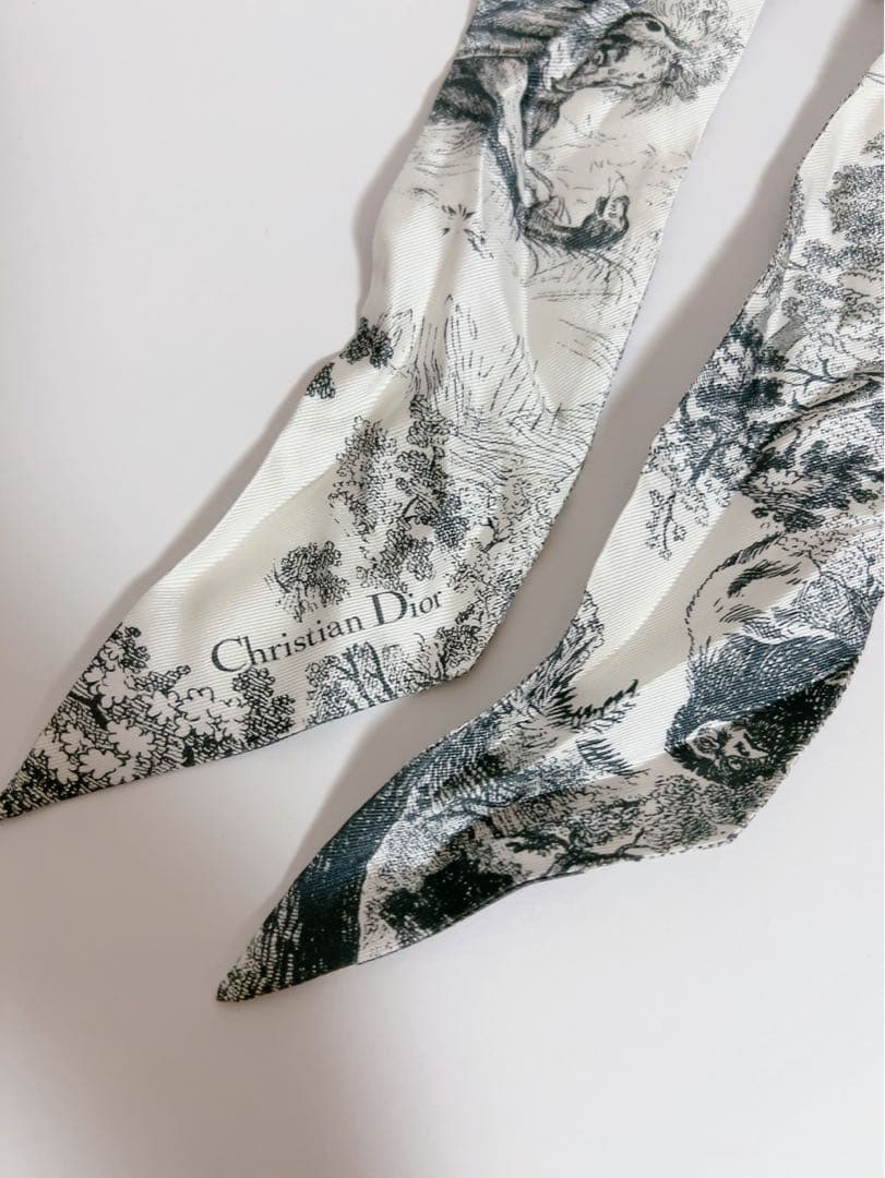 クリスチャンディオール　ChristianDior バンダナ　 ミッツァ　グレー